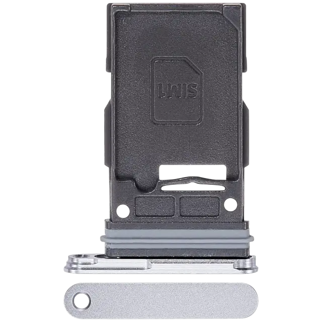 Tiroir SIM pour Samsung Galaxy S25 / S25 Plus (premium, blanc)