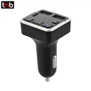Transmetteur FM Bluetooth & Chargeur Voiture T'nb FMCT07V2 Noir