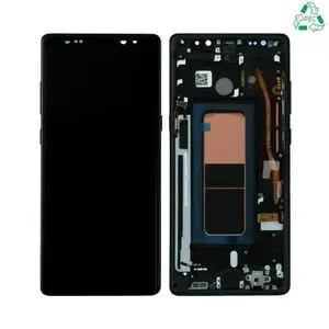 Écran Tactile Original Refurb avec Châssis (PIEC) Samsung Galaxy Note 8 N950 Noir