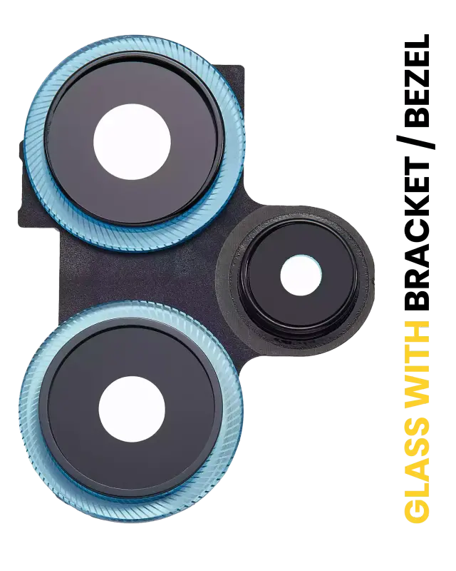 Lentille de caméra arrière avec support et anneau pour Xiaomi Redmi Note 12 Turbo / Poco F5 (bleu)
