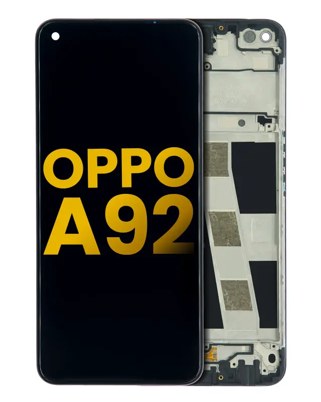 Écran LCD avec châssis pour OPPO A92 (reconditionné, toutes couleurs)