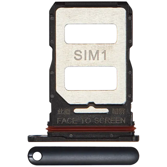 Tiroir SIM pour Xiaomi 12T / 12T Pro (noir)