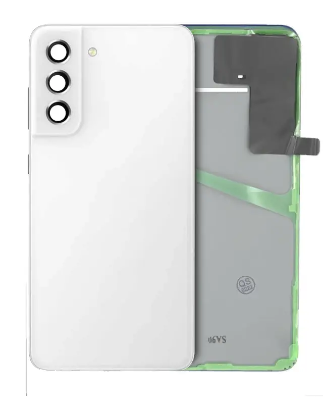 Vitre arrière pour Samsung Galaxy S21 FE (pack service origine, blanc)