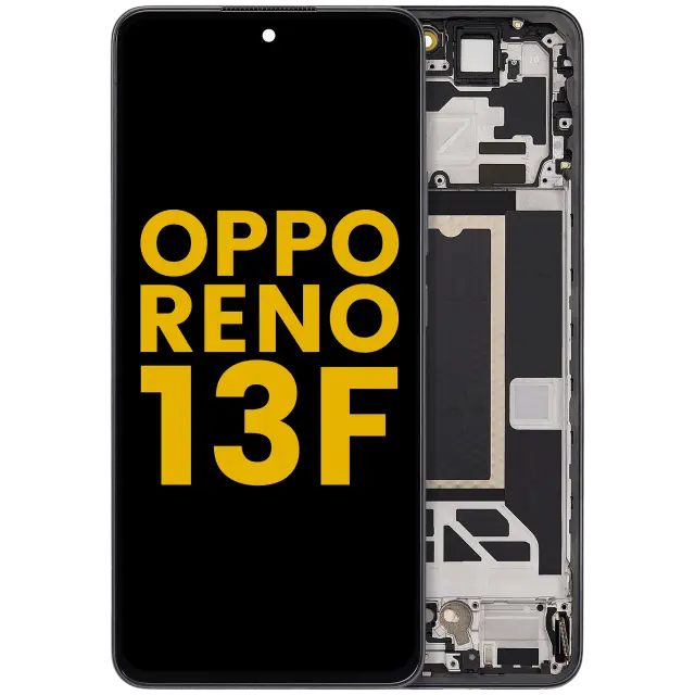 Écran OLED avec châssis pour Oppo Reno13 F 4G / 5G (reconditionné, Graphite Grey)