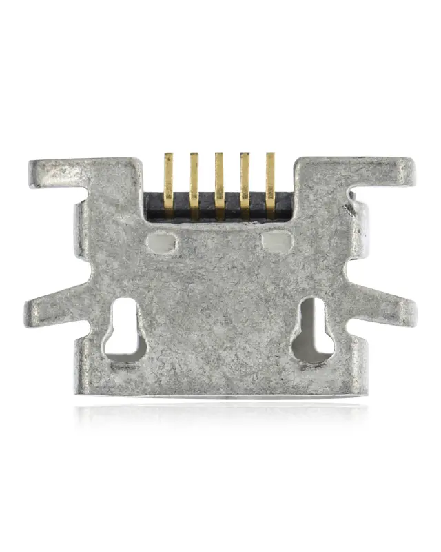 Connecteur de charge à souder — format Micro B, 5 broches, 4 points de fixation (C188)