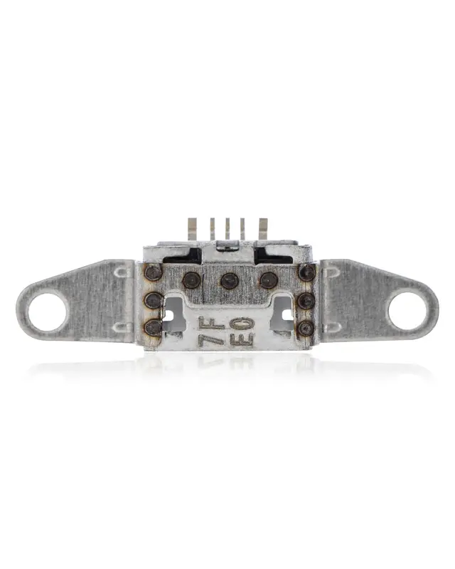 Connecteur de charge à souder — format Micro B, 5 broches, 4 points de fixation (C261)