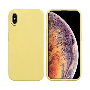 Coque Bambou Biodégradable PROTECT pour Apple iPhone X/iPhone XS (#2) Jaune