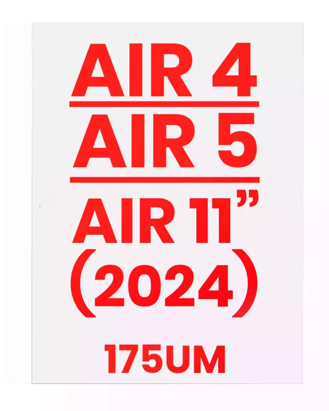 Adhésif pour Apple iPad Air 4 (2020) / Air 5 (2022) / Air 11" (2024) (175um) (lot de 10)