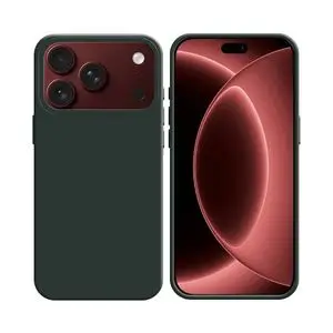 Coque Silicone Compatible pour Apple iPhone 17 Pro Max/iPhone 18 Pro Max #64 Vert Foncé