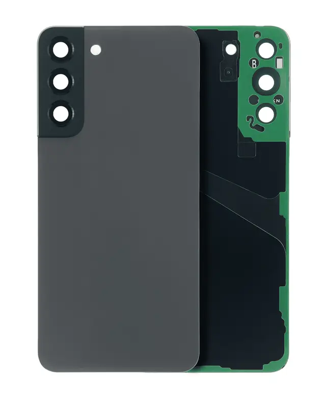 Vitre arrière pour Samsung Galaxy S22 Plus 5G (sans logo, compatible premium, graphite)