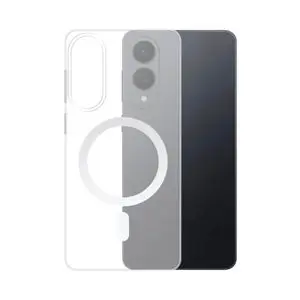 Coque Silicone MagSafe Compatible pour Samsung Galaxy S25 Edge S937 Transparent