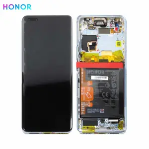 Bloc Écran Complet avec Châssis et Batterie Original Honor Magic 4 Pro 0235ACGL 0235AGXC Cyan