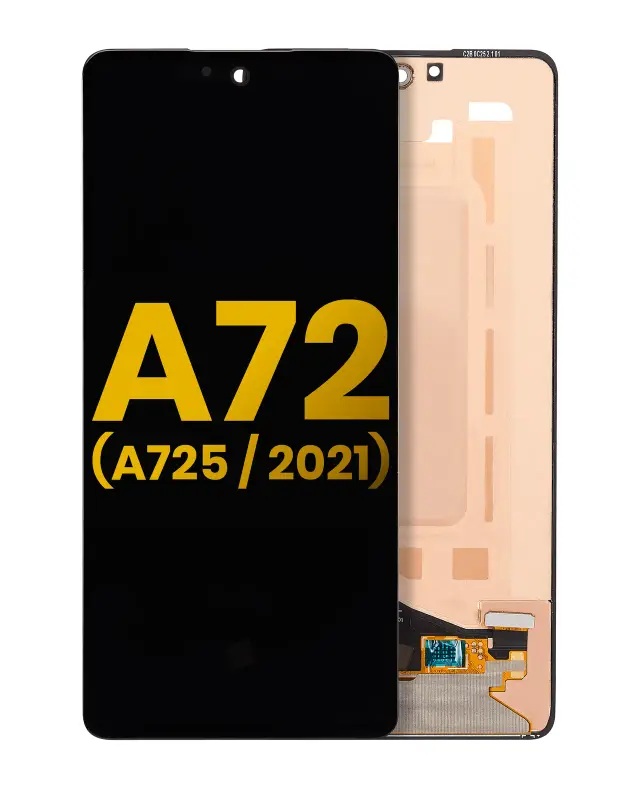 Écran OLED sans châssis pour Samsung Galaxy A72 (A725 / 2021) (reconditionné, toutes couleurs)