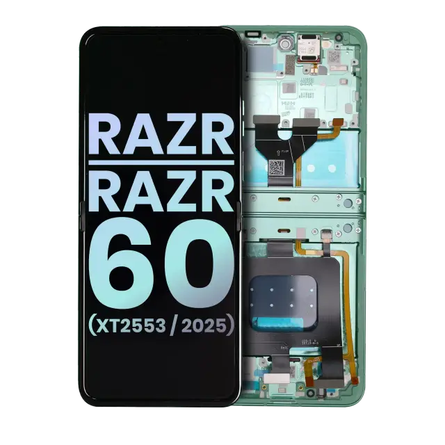 Écran OLED avec châssis pour Motorola Razr / Razr 60 (XT2553 / 2025) (origine, Spring Bud)
