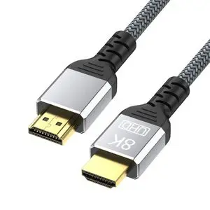 Câble HDMI Nylon Tressé Mâle vers Mâle 4K/8K 120Hz/60Hz 5m