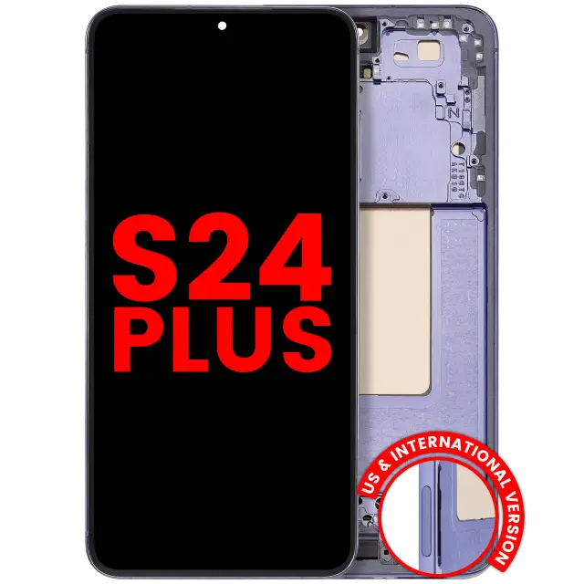 Écran OLED avec châssis pour Samsung Galaxy S24 Plus 5G (version US & internationale, compatible premium, Cobalt Violet)