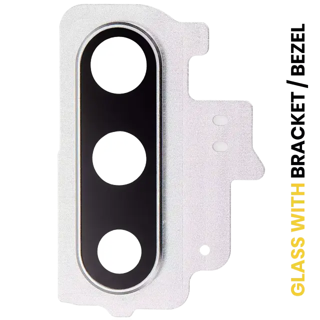 Lentille de caméra arrière avec support et anneau pour Samsung Galaxy Note 10 (Aura White)