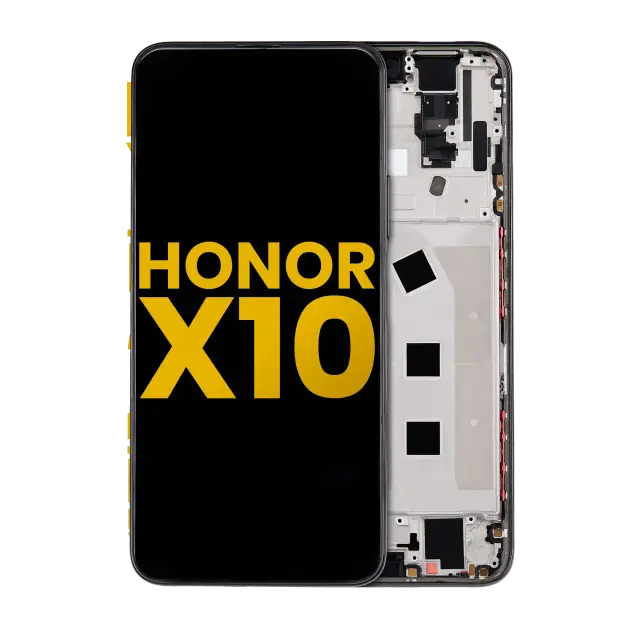 Écran LCD avec châssis pour Honor X10 5G (reconditionné, noir)
