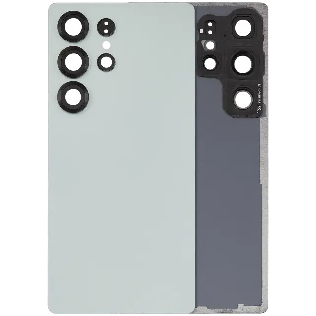 Vitre arrière pour Samsung Galaxy S25 Ultra 5G (sans logo, compatible premium, Titanium Jade Green)