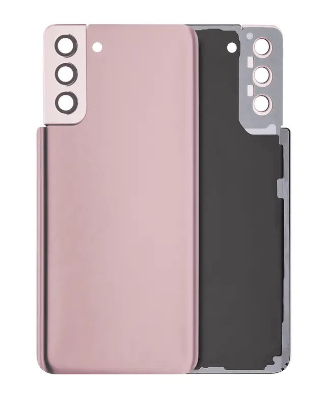Vitre arrière pour Samsung Galaxy S21 Plus (sans logo, compatible premium, Phantom Gold)
