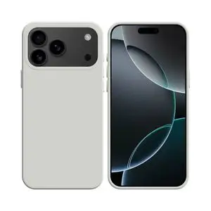 Coque Silicone Compatible pour Apple iPhone 17 Pro Max (#09) Blanc