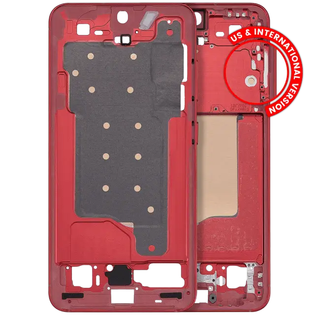 Châssis pour Samsung Galaxy S25 5G (version US & internationale, Coral Red)