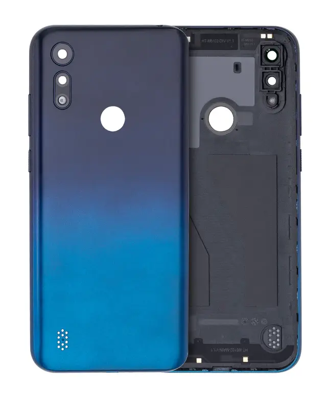 Vitre arrière pour Motorola Moto E6S (XT2053 / 2020) (Peacock Blue)