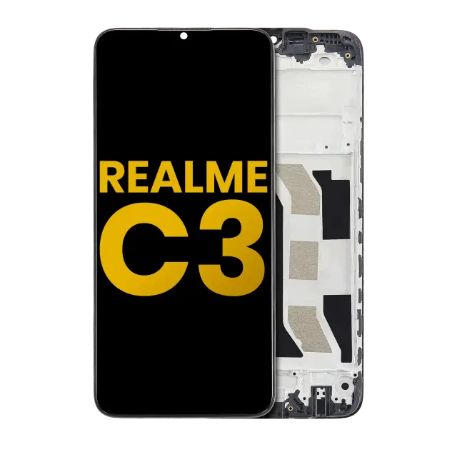 Écran LCD avec châssis pour Realme C3 (reconditionné, toutes couleurs)