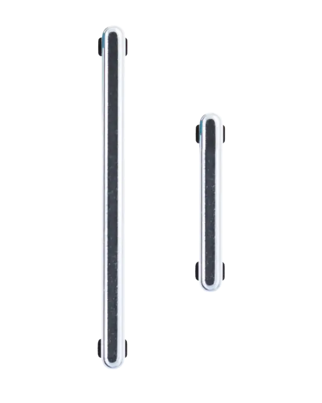 Jeu de boutons power et volume pour Samsung Galaxy S21 Ultra (Phantom Silver)