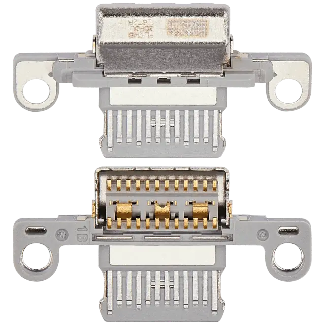 Connecteur de charge nu à souder pour Apple iPad 10 (2022) (soudure requise, argent, lot de 10)