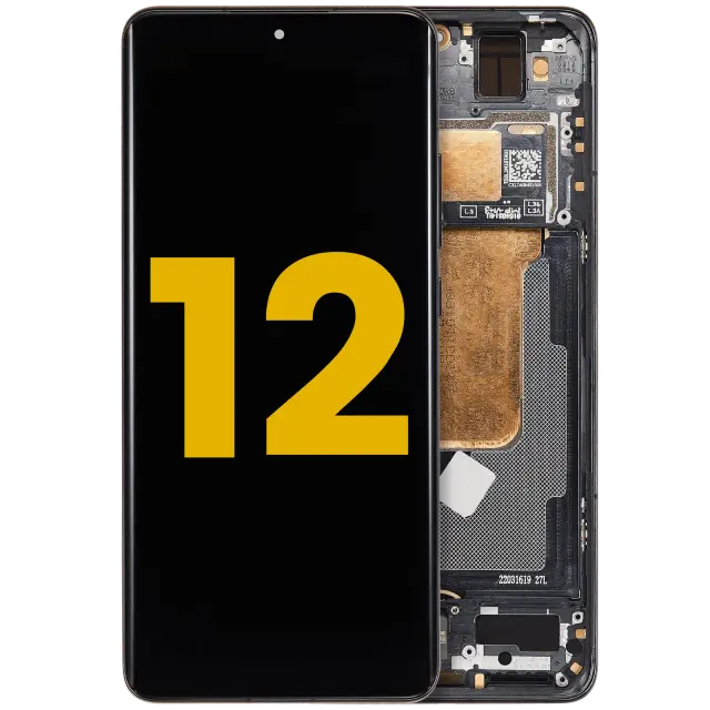 Écran OLED avec châssis pour Xiaomi 12 / 12X / 12S (reconditionné, gris)