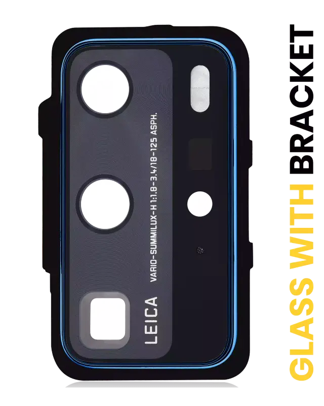 Lentille de caméra arrière avec support pour Huawei P40 Pro (Deep Sea Blue)