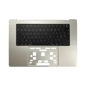 Top Case Apple MacBook Pro Retina 16" M1 Pro/M1 Max (2021) A2485 — Sans Rétro-Éclairage AZERTY Argent