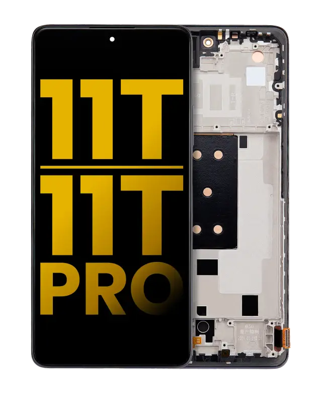 Écran OLED avec châssis pour Xiaomi 11T / 11T Pro (reconditionné, Meteorite Gray)