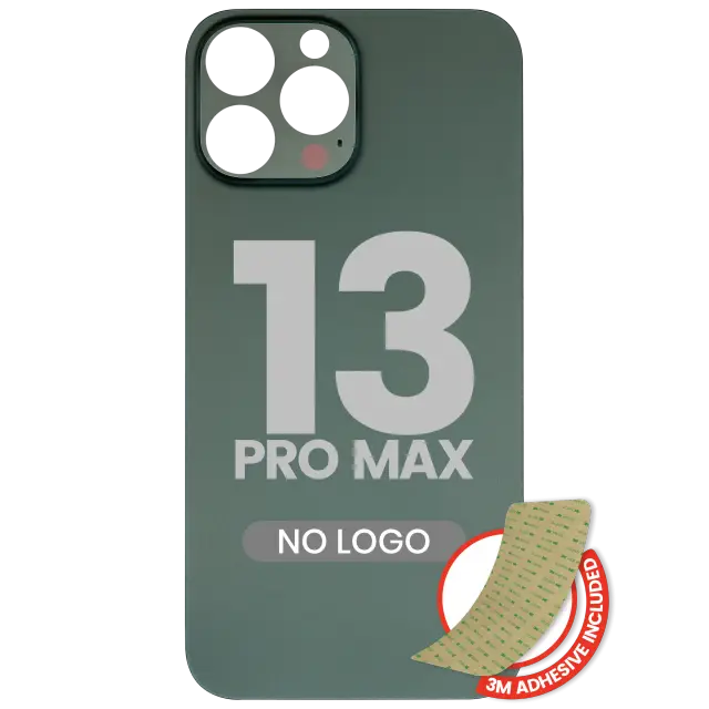 Vitre arrière pour Apple iPhone 13 Pro Max (No Logo / Large Camera Hole, Alpine Green)