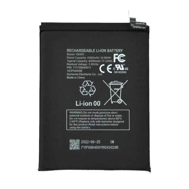 Batterie pour Revvl T-Mobile Revvl 6 5G / Revvl 6X 5G / Boost Mobile Celero 5G (2022) (RE001)