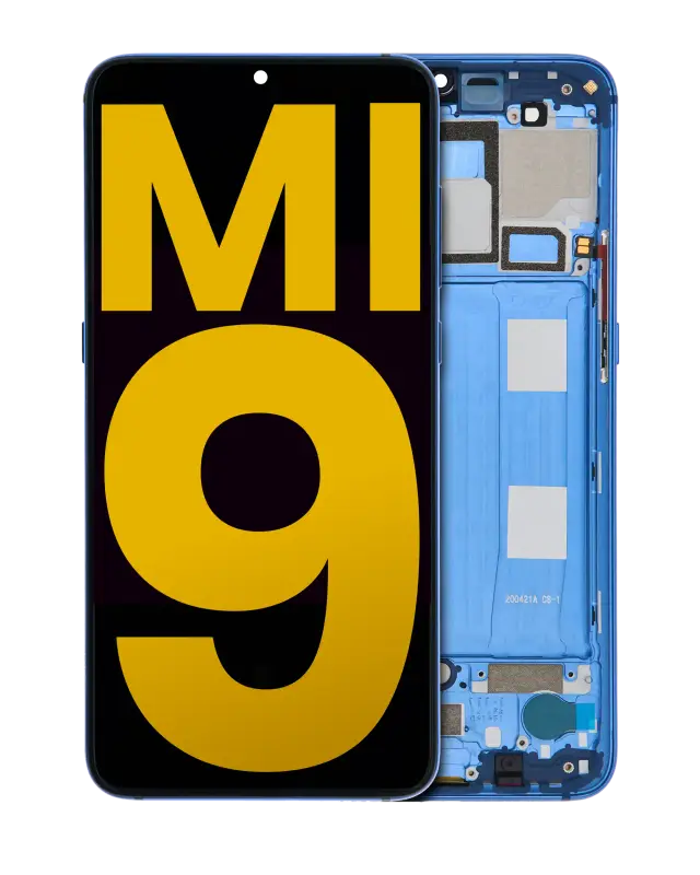 Écran OLED avec châssis pour Xiaomi Mi 9 (reconditionné, Ocean Blue)