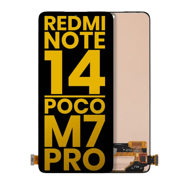 Écran pour Xiaomi Redmi Note 14 4G / Note 14 5G / Poco M7 Pro 5G (version internationale, reconditionné, toutes couleurs)