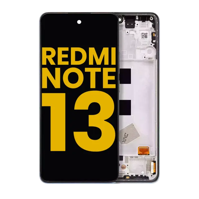 Écran OLED avec châssis pour Xiaomi Redmi Note 13 4G (reconditionné, noir minuit)