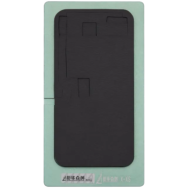 Tapis de pressage noir XHZC pour reconditionnement d’écran — iPhone X / XS