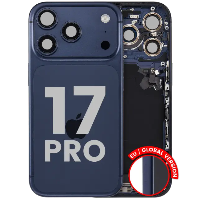 Châssis pour Apple iPhone 17 Pro (version EU, origine d'occasion — grade B, Deep Blue)