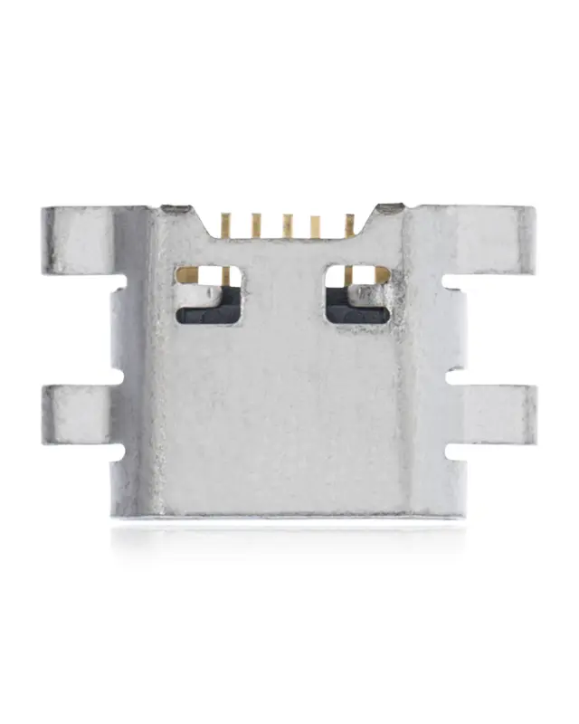 Connecteur de charge à souder — format Micro B, 7 broches, 4 points de fixation (C208)