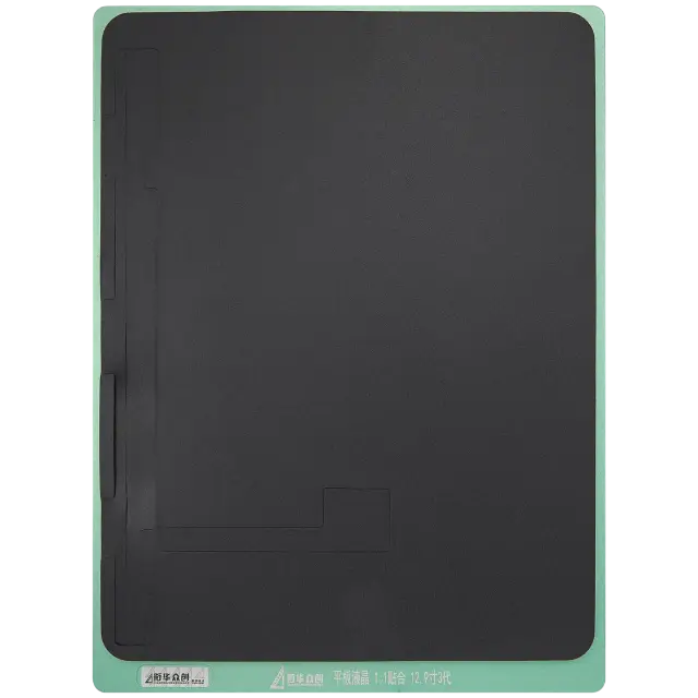 Tapis de pressage noir XHZC pour reconditionnement d’écran — iPad Pro 12,9" 3e / 4e génération