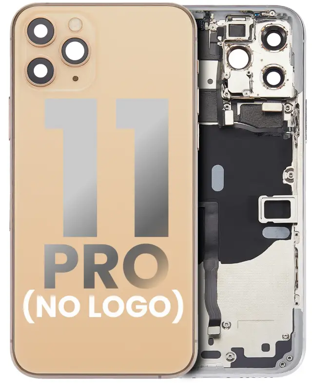 Châssis pour Apple iPhone 11 Pro (sans logo, compatible premium, or)