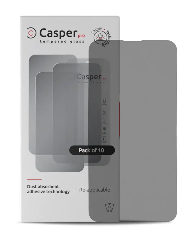 Verre trempé pour iPhone 15 / 16 (lot de 10, Privacy)