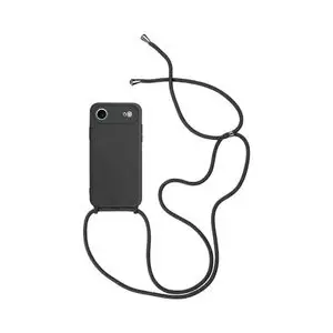 Coque Silicone avec Cordon Apple iPhone Air (#08) Noir