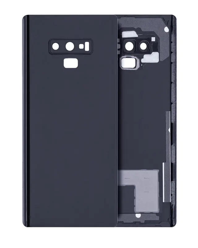 Vitre arrière pour Samsung Galaxy Note 9 (sans logo, compatible premium, noir minuit)