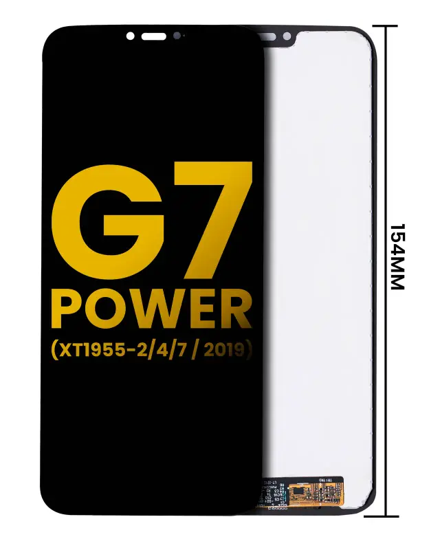 Écran pour Motorola Moto G7 Power (XT1955-2/4/7 / 2019) (International Version) (154MM) (reconditionné, toutes couleurs)