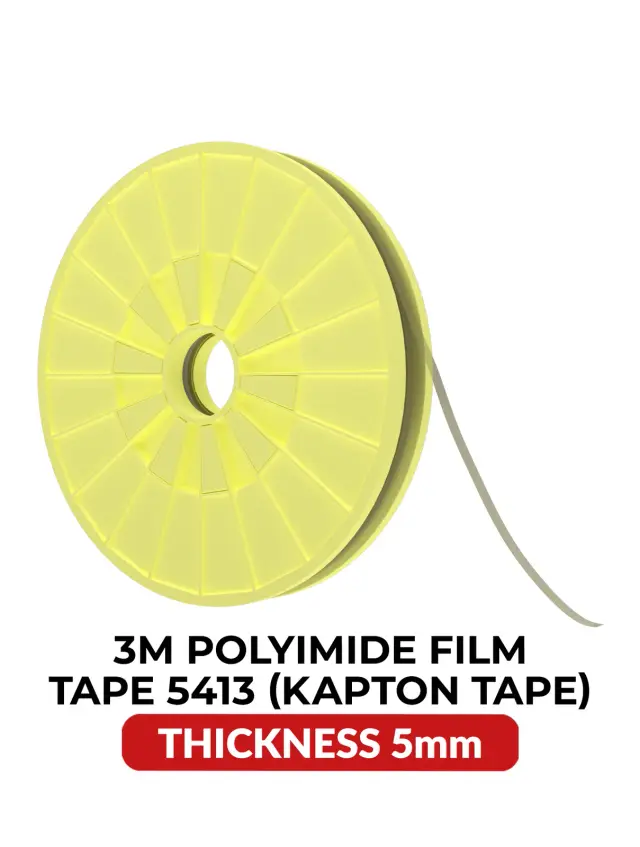Ruban adhésif Kapton polyimide résistant à la chaleur 3M 5413 — 5 mm × 33 m