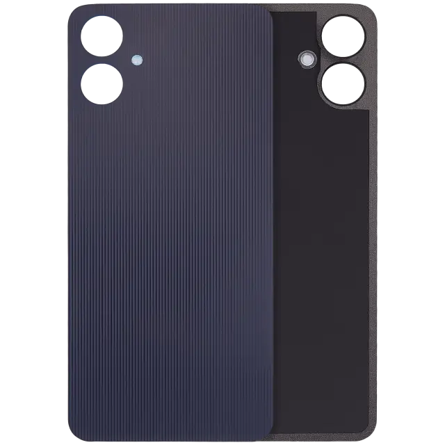 Vitre arrière pour Samsung Galaxy A06 4G (A065 / 2024) (sans logo, compatible premium, noir)